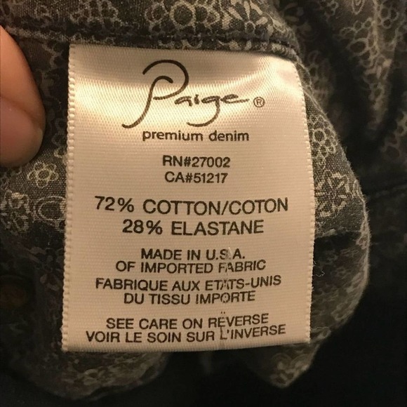 Anthropologie Paige Hidden Hills Dark Jeans 27 - Picture 9 of 12